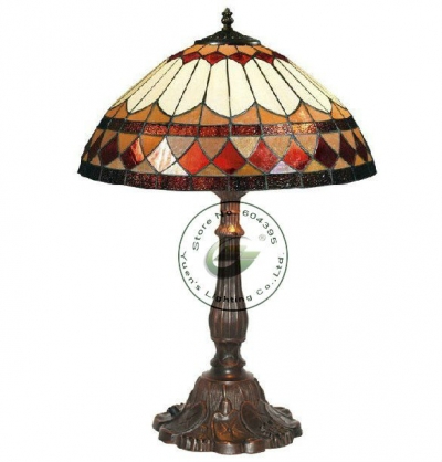 dia.16 inch tiffany style stained glass desk lamp,ysl-td0160a