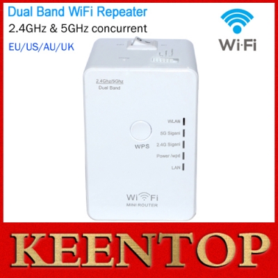 dual brand wi fi router network 802.11n/b/g 2.5g&5g 300mbps antenna lan wifi repeater wi-fi wirlesss roteador+power switch wps
