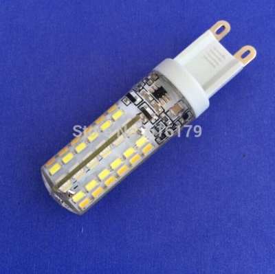g9 ac220-240v 7w led lamps smd3014 epistar chip sillcone led corn bulb 96leds crystal chandelier light