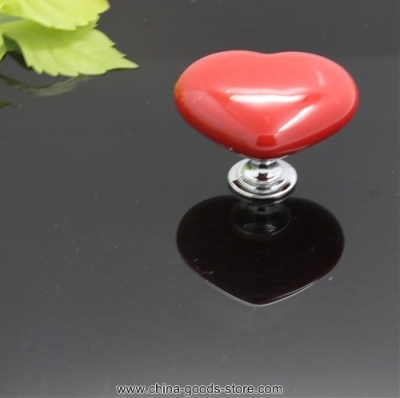 heart furniture handles ceramic drawer handles modern wardrobe cupboard knobs and handles single hole knob pulls