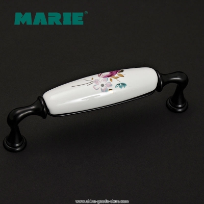 marie hardware kitchen furniture drawer ceramic knobs,vintage dresser knob handle,ceramic handle drawer pull-g09-014-128mm