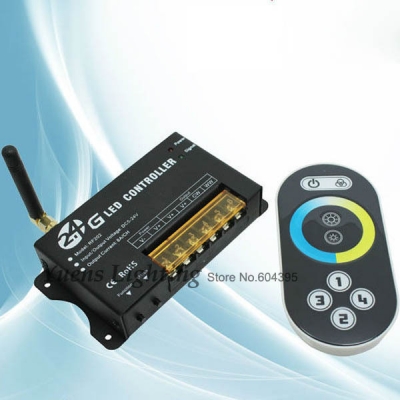 sell 2.4ghz dc12v - 24v 2channels 8a 2.4g led color temperature adjust controller with rf touch remote