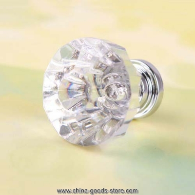 1pcs 32mm diamond shape crystal cupboard drawer cabinet knob pull handle #05