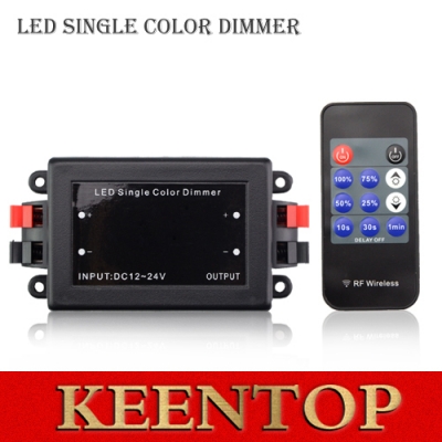 1pcs dc12-24v mini 11 key rf wireless remote brightness dimmer switch controller for 5050 3528 3014 single color led strip light