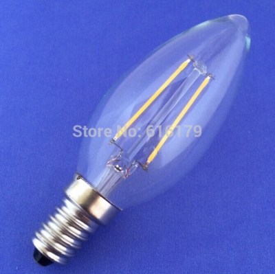 20pcs/lot e14 4w led tungsten candle light bulb lamp 220-240v with 4leds warranty 2 years ce rohs