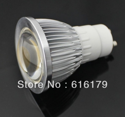 85-265v dimmable 5w gu10 cob led lamp light led spotlight white/warm white led lighting