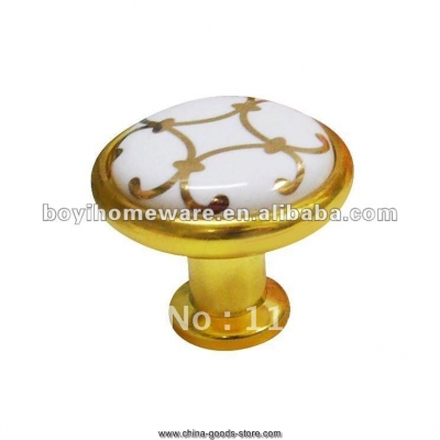 gold quality ceramic handle knobs whole and retail discount 100pcs/lot y89-bgp