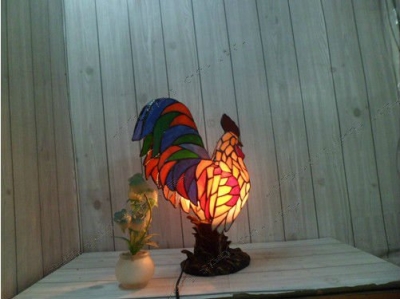 tiffany night light with cock style.ysl-td0095,