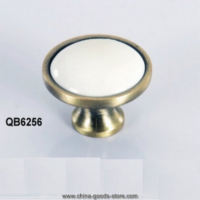 white ceramic cabinet wardrobe cupboard knob drawer door pulls handles qb6256 single hole mbs4015-4