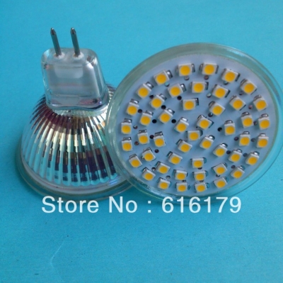 x10pcs low price super bright mr16 4w 3528smd 48leds spotlight led bulb lamp 12v warm white / white