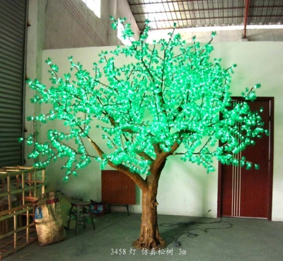 xmas lights led outdoor light led artificial pine tree light 3m 3458 lamp,220w