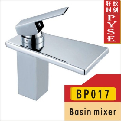 2014 new real banheiro torneiras bp017 waterfall plating basin faucet,basin mixer, tap,water tap,bathroom faucet
