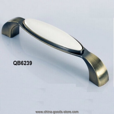 qb6239 128mm 5.04" white popular ceramic cabinet cupboard knob wardrobe door pulls handles
