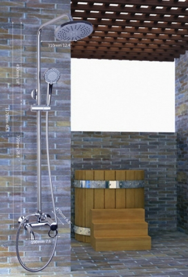 shower set torneira wall mounted 8" shower head bathroom rainfall 53002/2 bathtub chrome sink faucets,mixers & taps