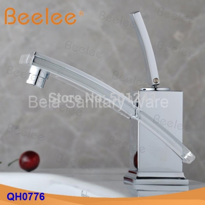 supernova glass waterfall faucet bathroom faucet with cold water