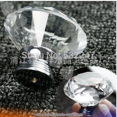 100pcs ,crystal handle furniture, furniture accessories, drawer handle, diamond shapes, hardware accessories