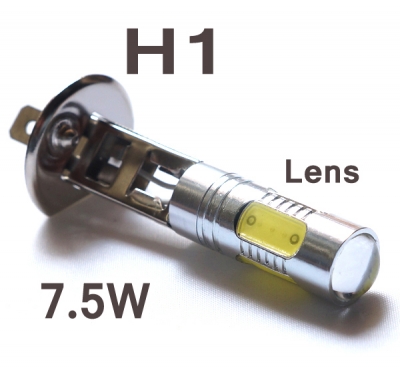 2pcs/lot high power h1 7.5w with lens super bright h1 car vehicle led white day driving fog light bulb lamp #ngw2e #fej