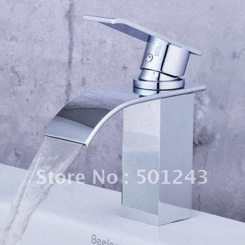 +bathroom basin chrome mixer tap waterfall faucet qh0517m