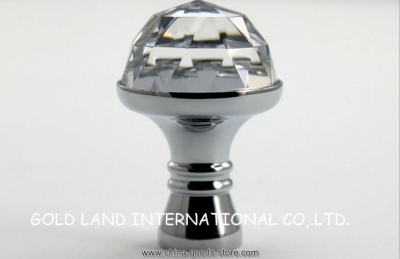 d20xh31mm pure brass k9 crystal glass knob/cuprum base furniture cabinet knob