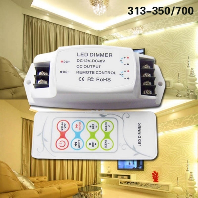dc12-48v led color temperature dimmer controller with rf wireless remote for color led strip light ysl-313-cc