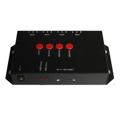 t-4000 sd card rgb dmx led controller controler max control 4096 pixels pixel module strip light ysl-t400cl