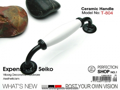 (4 pieces/lot) 128mm viborg ceramic+zinc alloy drawer handles & cabinet handles &drawer pulls & cabinet pulls, [Door knobs|pulls-1489]