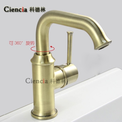 ba1001 brass bronze basin faucet vertical single handle wash basin mixers and taps