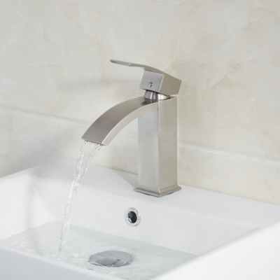 brushed nickel basin torneira waterfall bathroom deck mount 8319n single handle sink faucets,mixers &taps