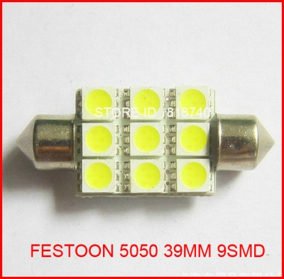 car led for dome light festoon 5050 9smd 9led 9 smd led 39mm luggage compartment lights clearance lamps door bulb