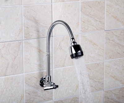 e-pak rq8551-2 spray stream chrome single handle wall mount swivel kicten faucet kitchen sink mixer tap