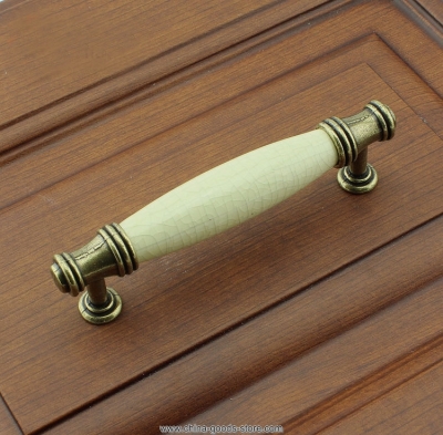 001ab 96mm green bronze vein ceramic door handle/ ambry drawer door knob