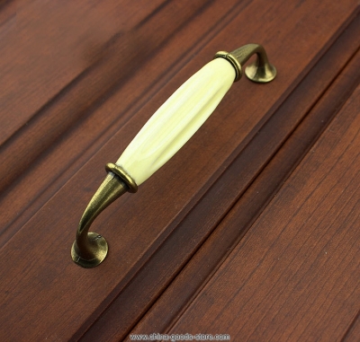 204128-l8 128mm green bronze vein ceramic door handle/ ambry drawer door knob