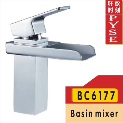 bc6177 waterfall brass chrome plating basin faucet,basin mixer, tap,water tap,bathroom faucet