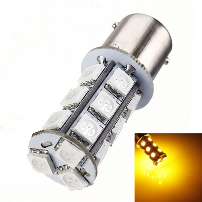 big promotion amber yellow 1156 ba15s 18 smd 5050 led bulb car auto light source turn tail parking lamp dc12v