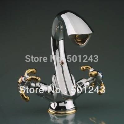 chrome brass bathroom tap basin mixer sink faucet single hole qh0545 [widespread-tap-faucet-9977]