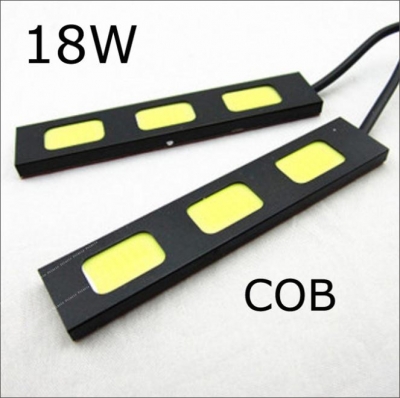 10pairs waterproof cob drl led bar light 12v 18w super white daytime running drl lamp auxiliary fog lights day time running lamp