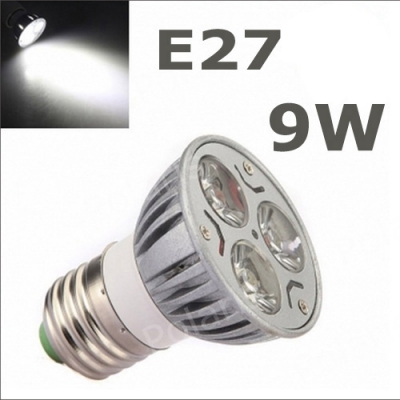 10x high power dimmable gu10 e27 gu5.3 e14 3x3w 9w spotlight lamp cree led 220v light bulb downlight