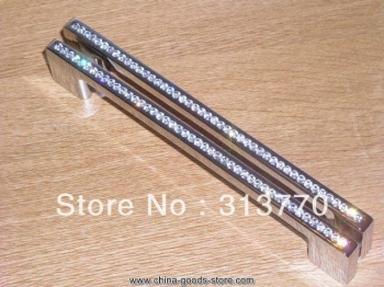 128mm chrome color k9 crystal glass furniture handle drawer handles cabinet handles