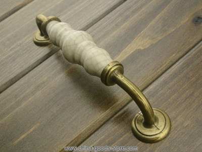 5" large drawer handles / kitchen cabinet handle pulls dresser pull handles knobs antique bronze ceramic furniture door