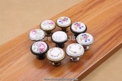 funiture decorative door knobs small drawer pulls ceramic