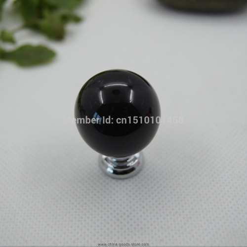 new 5pcs black round pastoral ceramic bedroom door cabinet drawer knobs pull handle
