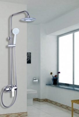 ouboni shower set torneira 8" shower head 53609/1 wall mounted bathroom rain shower faucet set mixer valve with hand shower