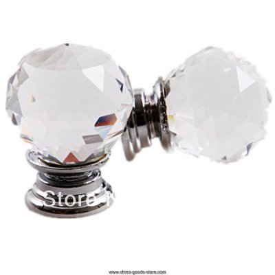 10pcs 30mm diamond crystal shape cupboard wardrobe drawer pull knobs handle hose use
