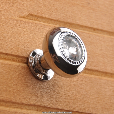 10pcs small cabinet kitchen knobs and handles dresser drawer door knob zinc alloy with k9 crystal