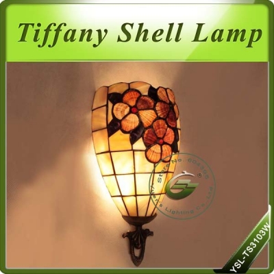 5inch tiffany style wall light with pastoral floral pattern for bar,bedside,corridor,mirror front,etc,ysl-ts3103w,