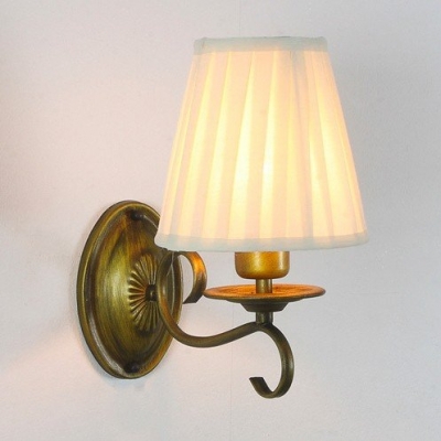 classic wall lamp light sconce with linen antique/silver linen new,e005