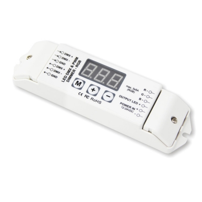 constant voltage decoder dc12-24v 5a*3channel pwm dmx512 decoder controls led lamps of lighting ysl-bc833