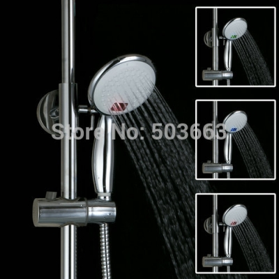 d13 new bathroom brass square handheld shower head kit for shower head