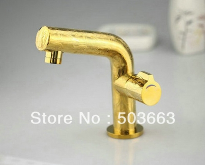 luxury new style bathroom basin sink faucet mixer tap golden color b01