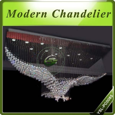modern k9 crystal chandelier with 15 lights in eagle-shaped,ysl-pc0085